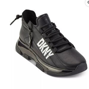 DKNY Womens Tokyo slip on Black Sneakers sz 6 nwb